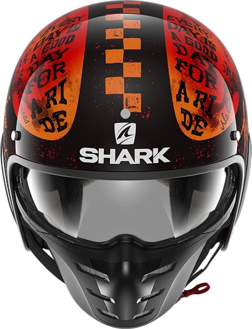 Black Orange Helmet T4887