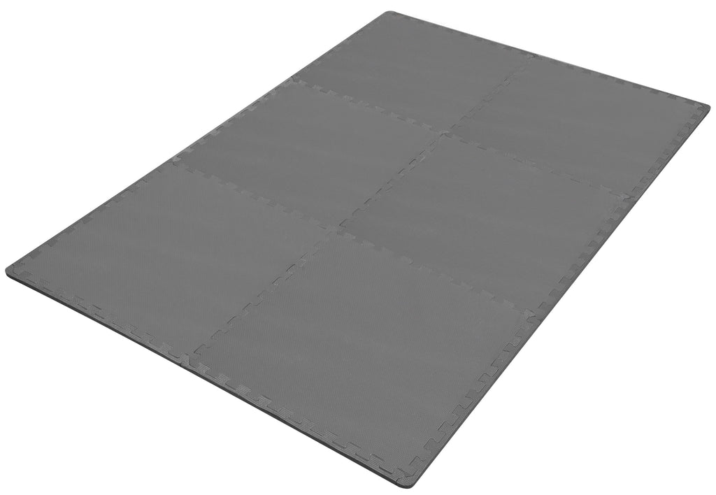 1/2 In. Extra Thick EVA Foam Interlocking Exercise Mat, 24 Square Feet A25413