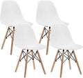 White Plastic Side Chairs Set of 4 W118
