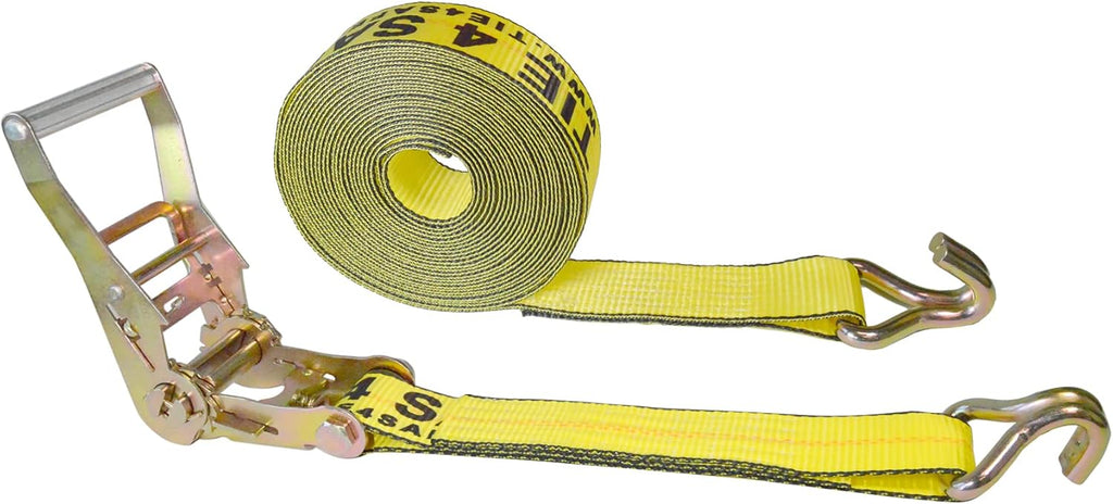 2” x 30’ Double Wire J Hook Ratchet Straps 4 Pack L71758