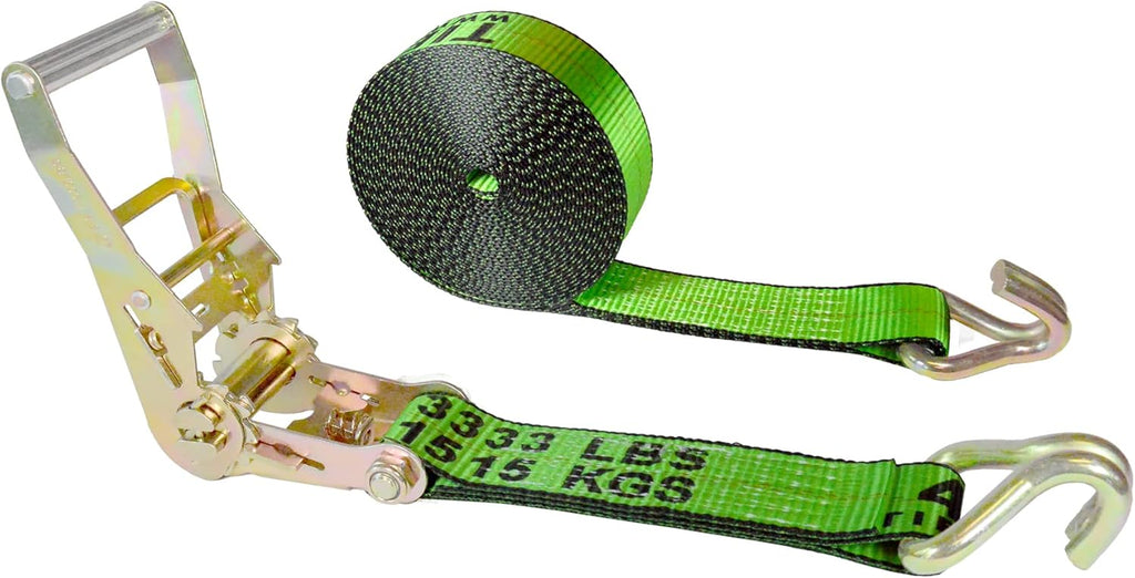 2” x 30’ Double Wire J Hook Ratchet Straps 4 Pack L71758