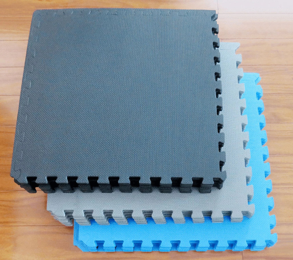 1/2 In. Extra Thick EVA Foam Interlocking Exercise Mat, 24 Square Feet A25413