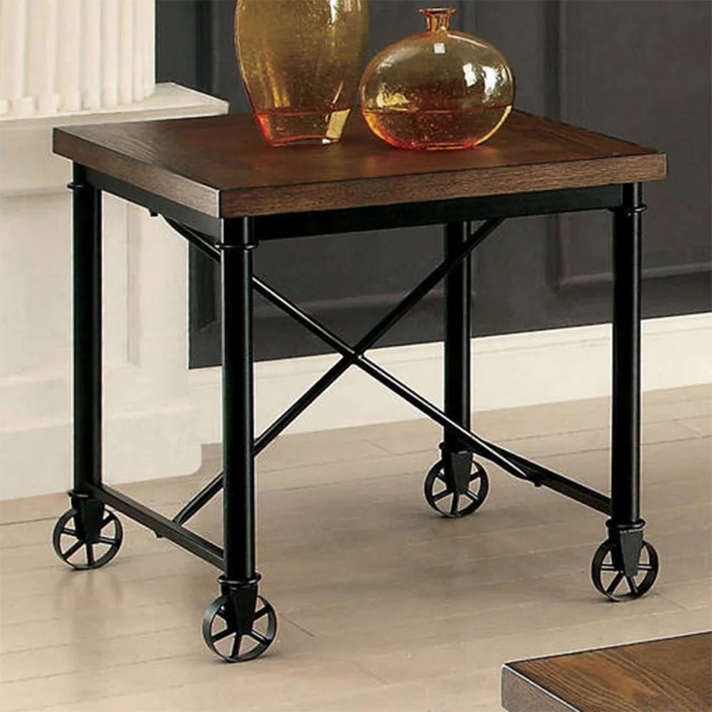 3-Piece Medium Oak Coffee Table Set B229