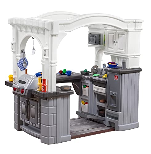 Grand Walk-In Kitchen & Grill Kids Playset, 103 Piece Toy Accessories, Toddlers 2+ Years Old P25348