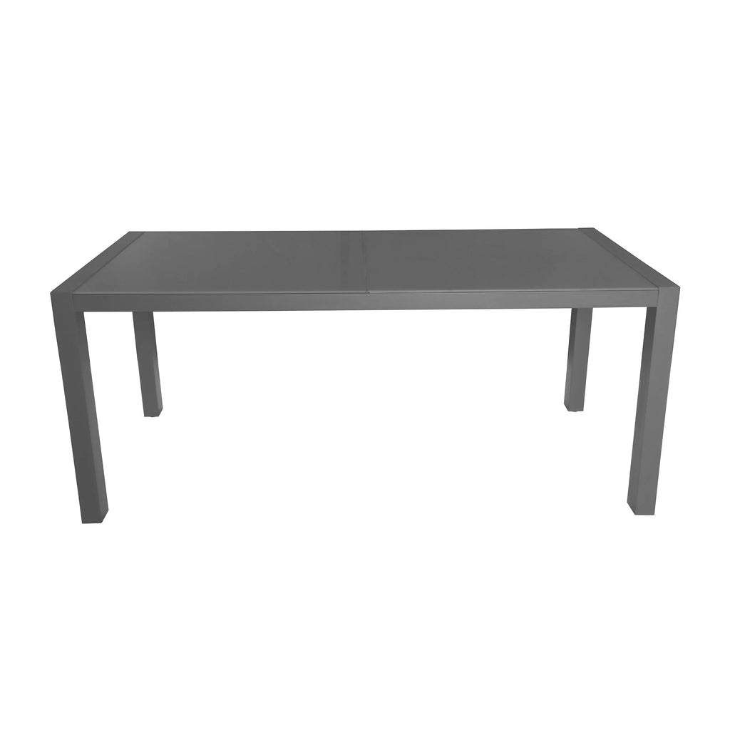 6 Seater Aluminum Dining Set with Tempered Glass Top N895838
