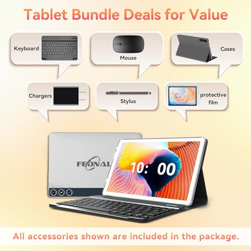Android 14 Tablet, Octa-Core 5G WiFi, 128GB ROM 14GB RAM, 1TB Expand, 13MP+8MP Dual Camera G7997