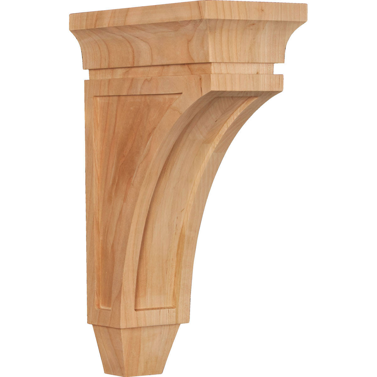 4 1/2 inchw x 9 inchd x 14 inchh Large Cherry Wood Corbel O90830