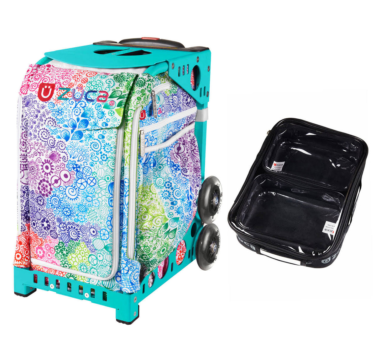 Bag with Utility Pouches Turquoise Frame P95663