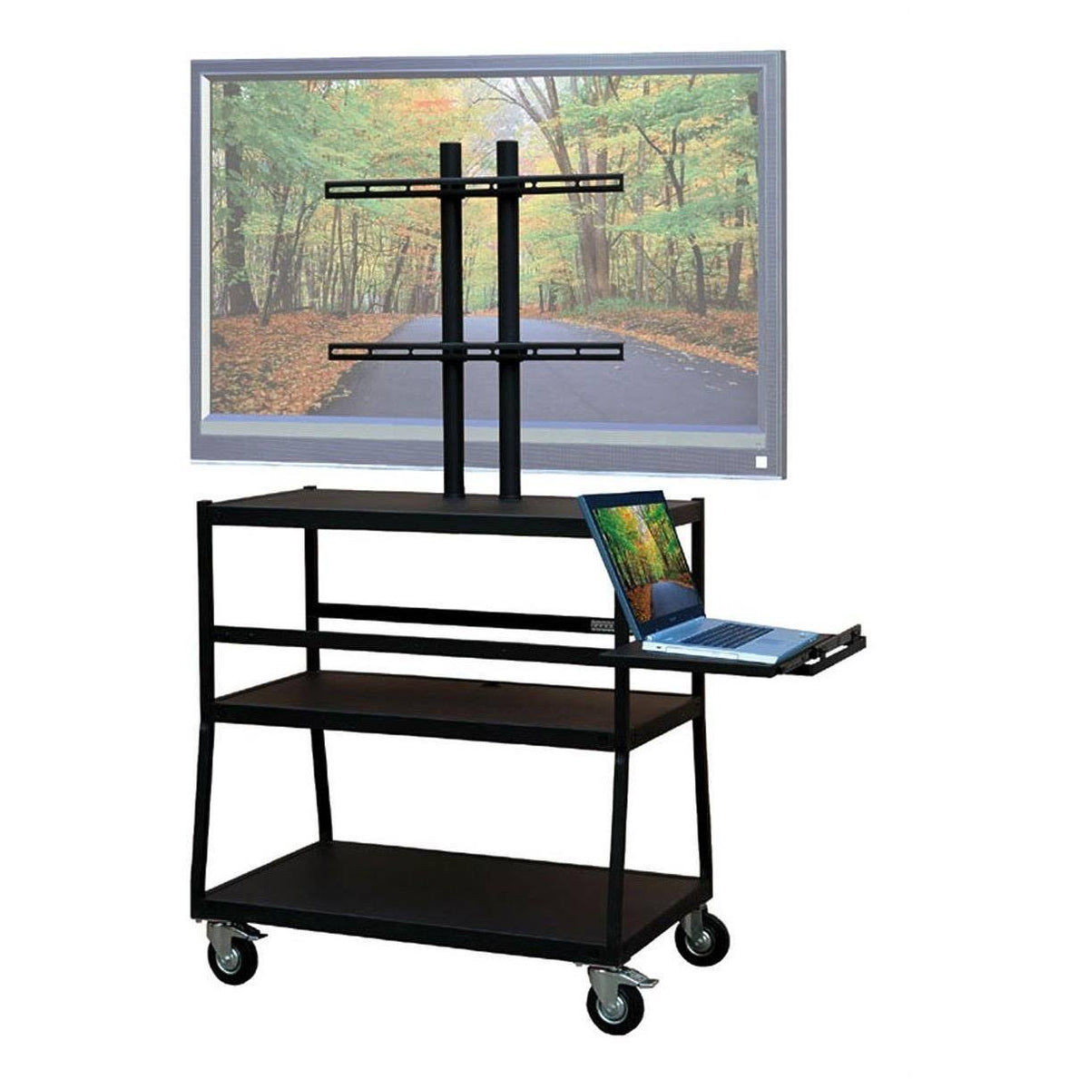 47 in. Wide Body Cabinet Cart with Pull Out Shelf E861
