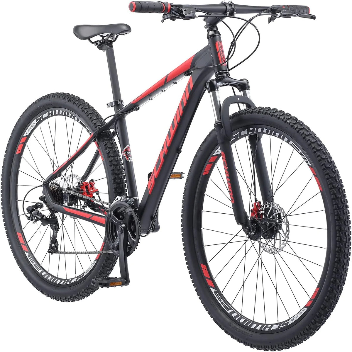 Open Box 24 Speed 29 Inch Wheels Matte Black Red Mountain Bike V690