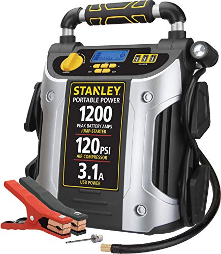 1200 Peak Amp Automotive Jump Starter with 120 PSI Air Compressor M755004