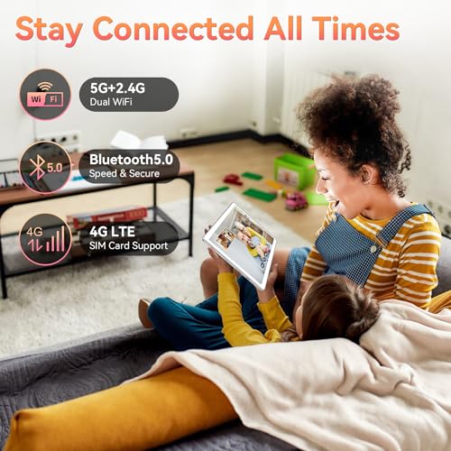 Android 14 Tablet, Octa-Core 5G WiFi, 128GB ROM 14GB RAM, 1TB Expand, 13MP+8MP Dual Camera G7997