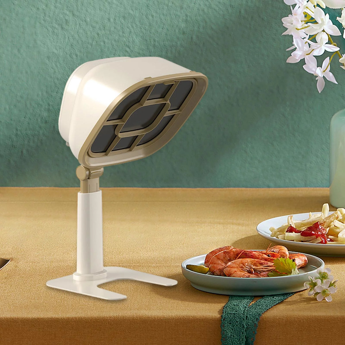 White Portable Desktop Range Hood M147