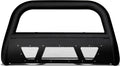 Matte Black Mesh Bull Bar Brush Push Front Bumper Grill Guard With Skid Plate O212