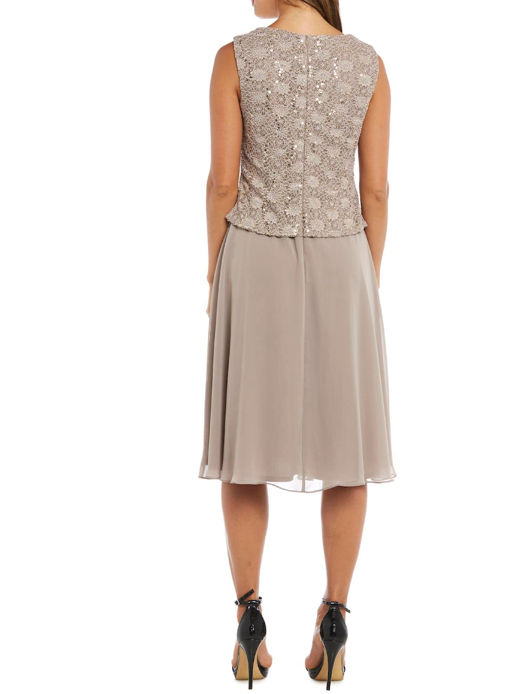 2 Piece Lace Dress and Jacket Set V7072
