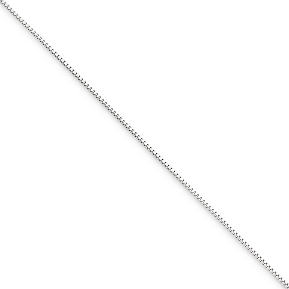 10 Karat White Gold Box Chain C5457