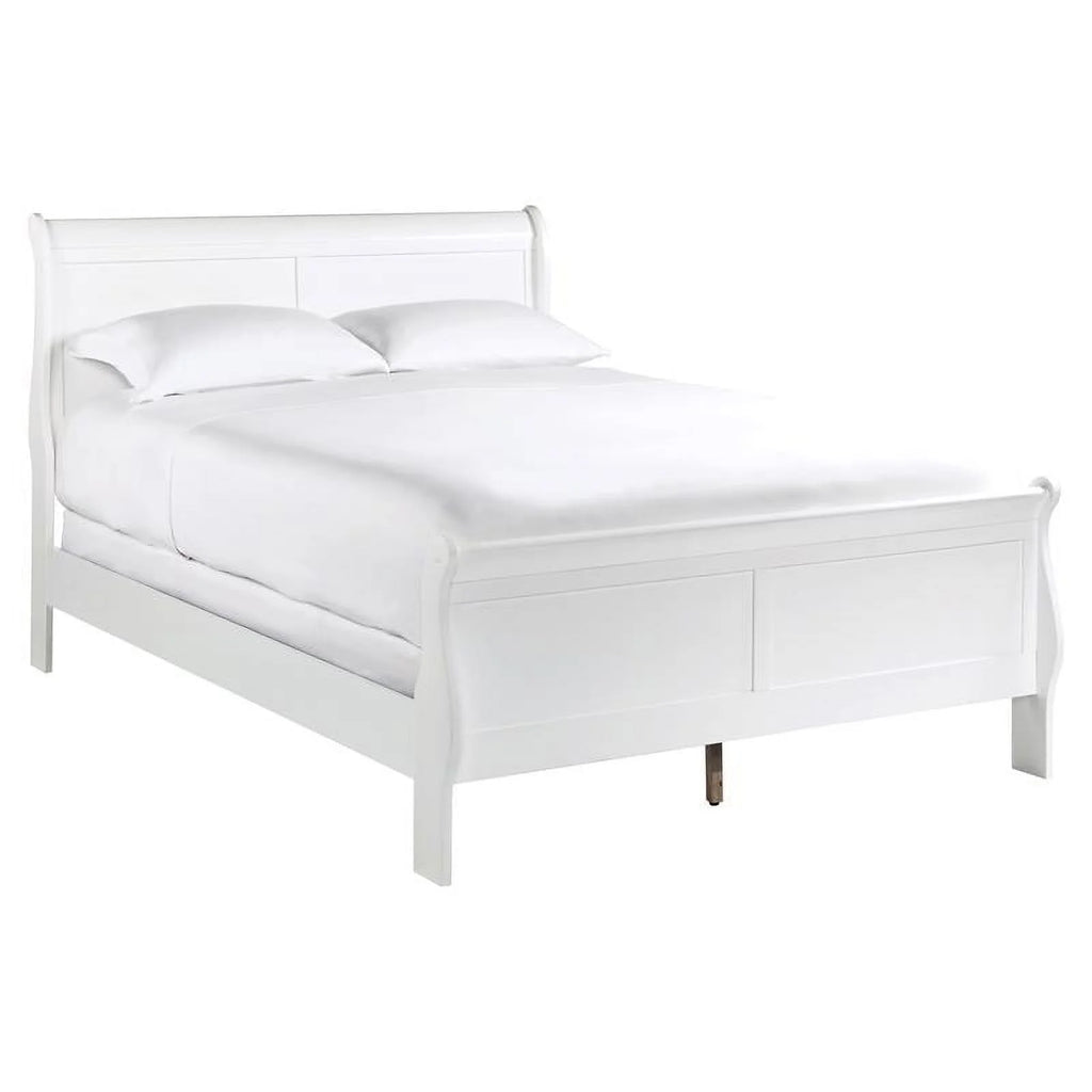 White Queen Sleigh Bed A35986