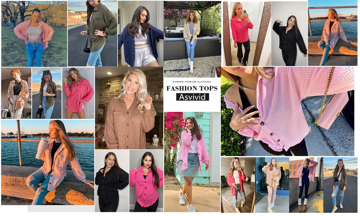 Pink Oversized Waffle Knit Shacket Z21898