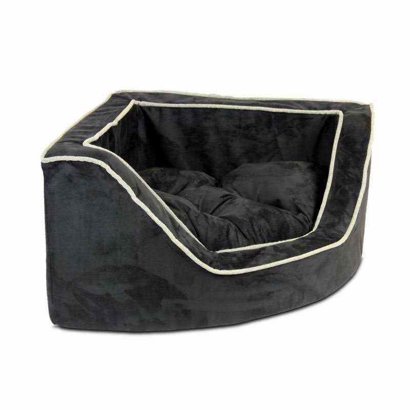 Overstuffed Corner Dog Bed H676