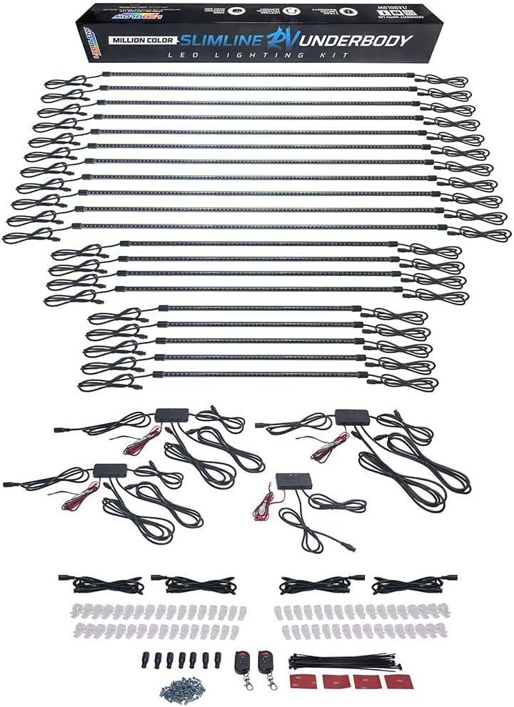 20pc LED Underglow Accent Lighting Kit for RVs Q1798