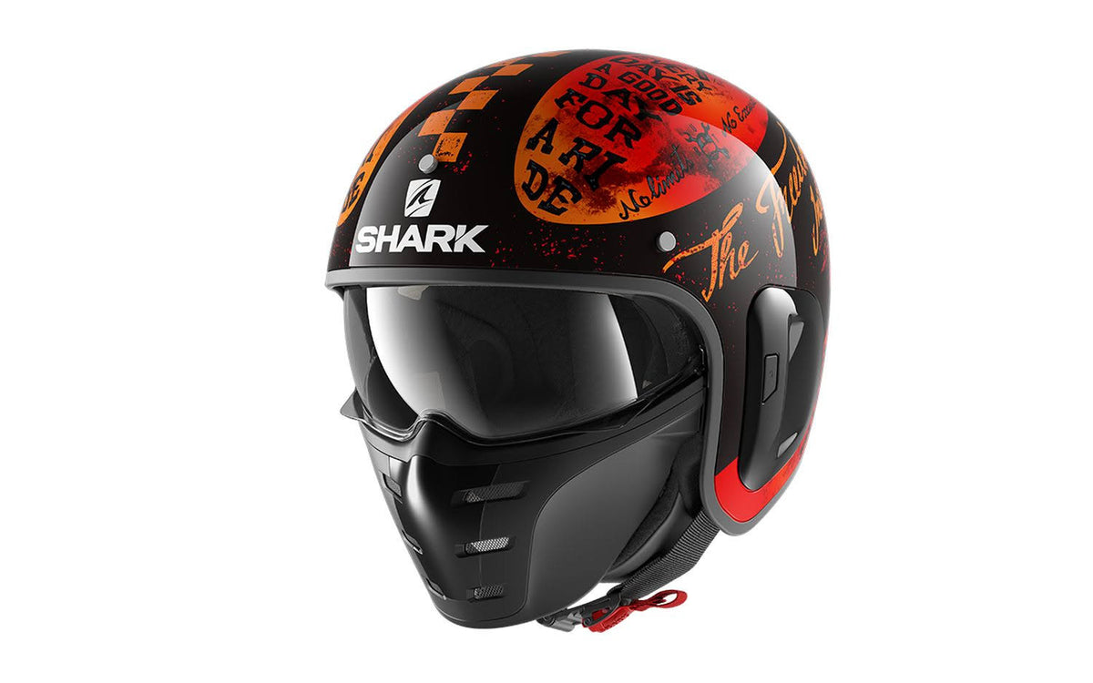 Black Orange Helmet T4887