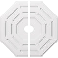 Contemporary PVC Ceiling Medallion Two Piece R4917