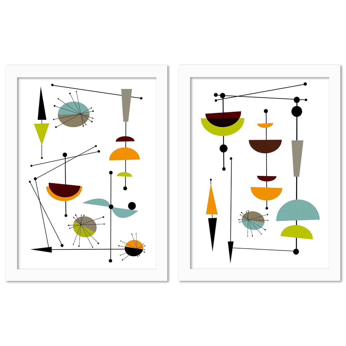 White Framed Print Set W8104
