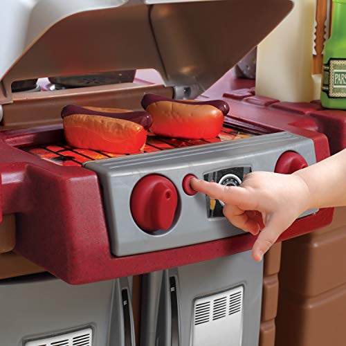 Grand Walk-In Kitchen & Grill Kids Playset, 103 Piece Toy Accessories, Toddlers 2+ Years Old P25348