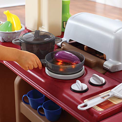 Grand Walk-In Kitchen & Grill Kids Playset, 103 Piece Toy Accessories, Toddlers 2+ Years Old P25348