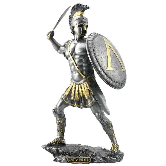 Spartan Warrior with Sword and Hoplite Shield M75555