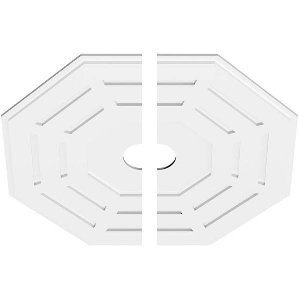Contemporary PVC Ceiling Medallion Two Piece R4917