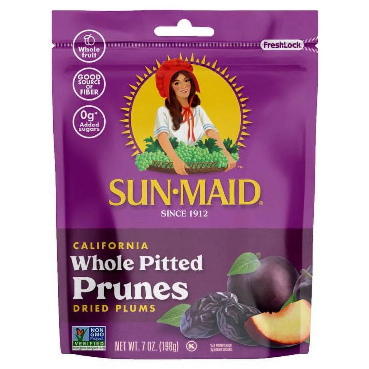 California Whole Pitted Prunes 7 oz Pack of 4 C1510