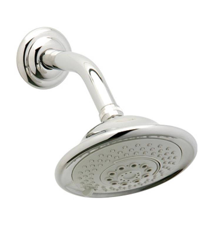 Wall Mount Round Showerhead with Shower Arm in Old English Brass Q628306