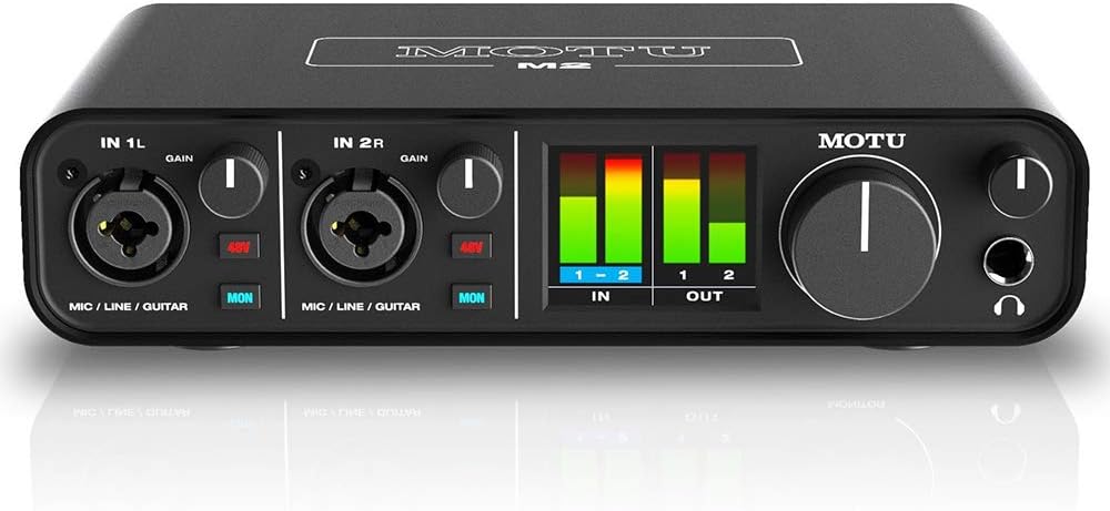 2x2 USB Audio Interface with Condenser Mic, Headphones & XLR Cable Bundle L79206