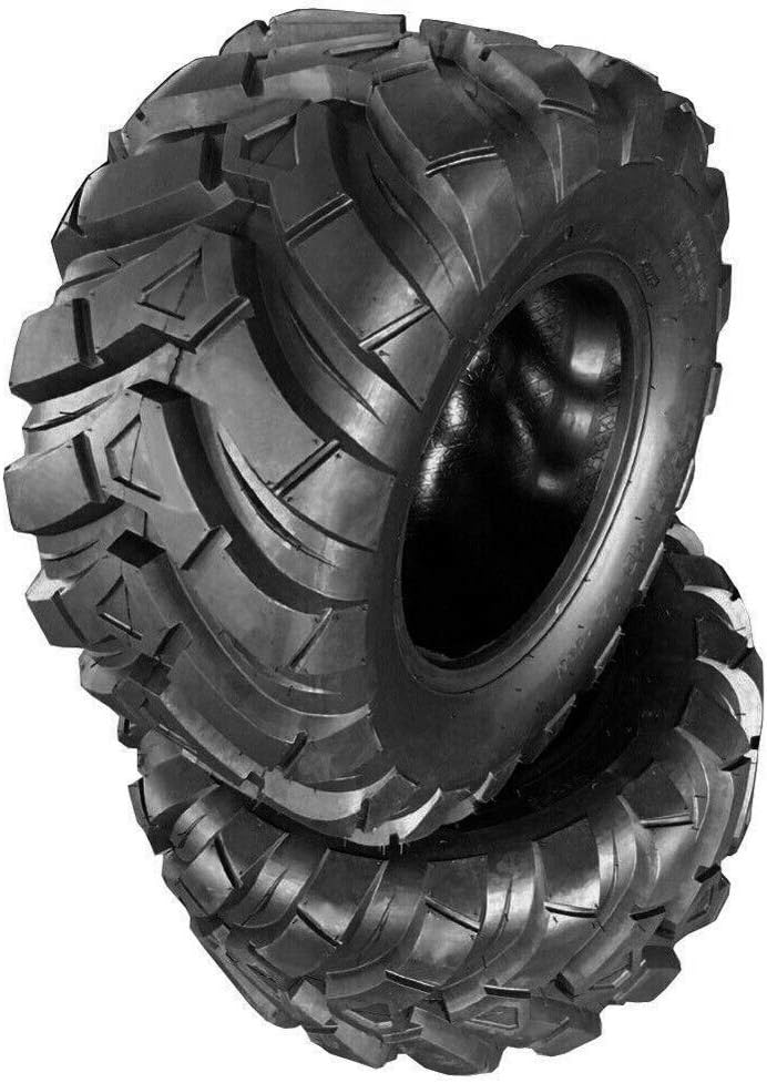 Set of 2 ATV UTV Tires 25x10-12 4PR Tubeless All Terrain F44719