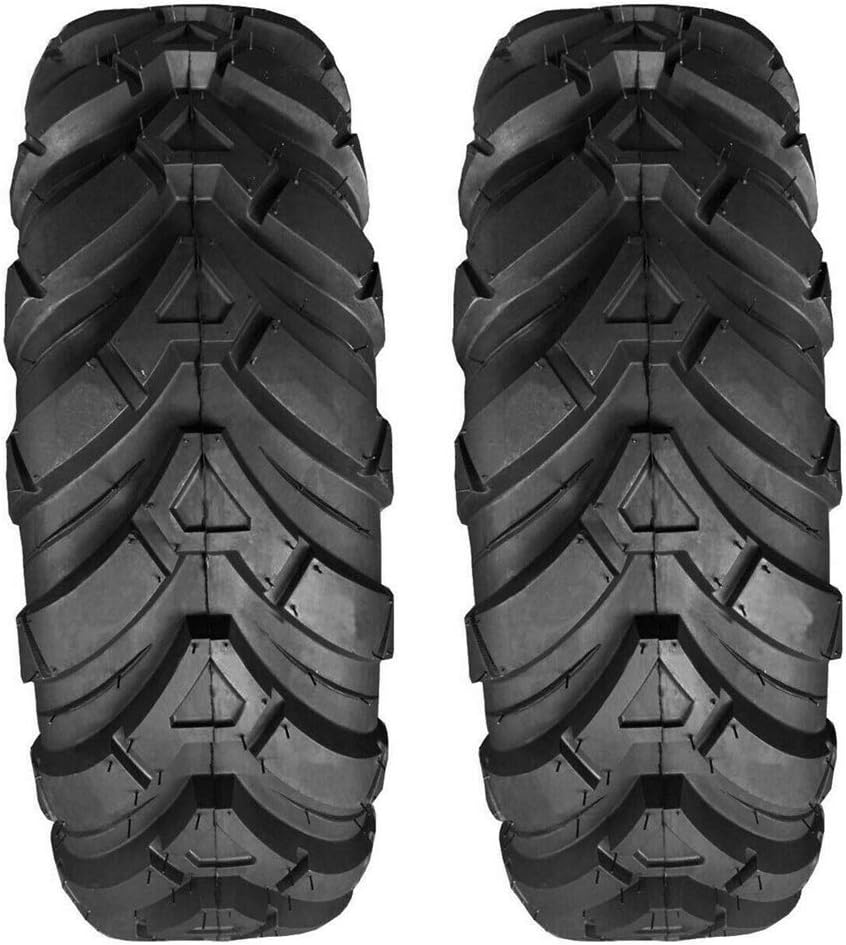 Set of 2 ATV UTV Tires 25x10-12 4PR Tubeless All Terrain F44719
