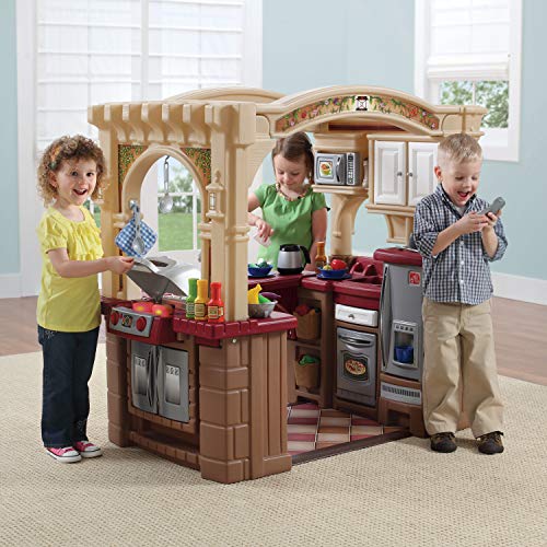Grand Walk-In Kitchen & Grill Kids Playset, 103 Piece Toy Accessories, Toddlers 2+ Years Old P25348