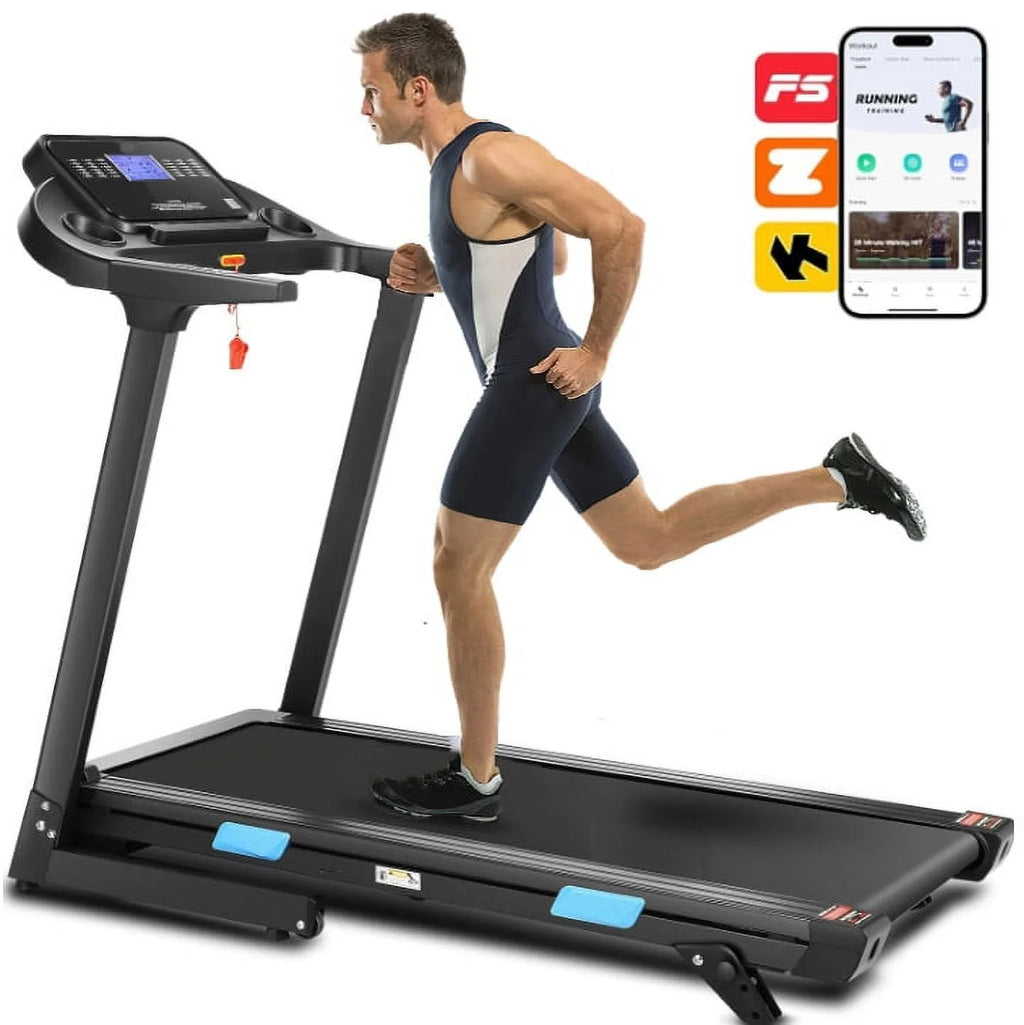 18 INCH Wide 3.25 HP Electric Folding Treadmill with Incline R434