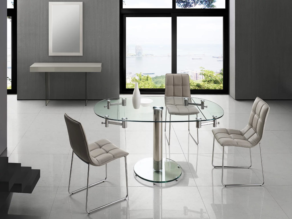 Extendable Stainless Steel Dining Table C65541
