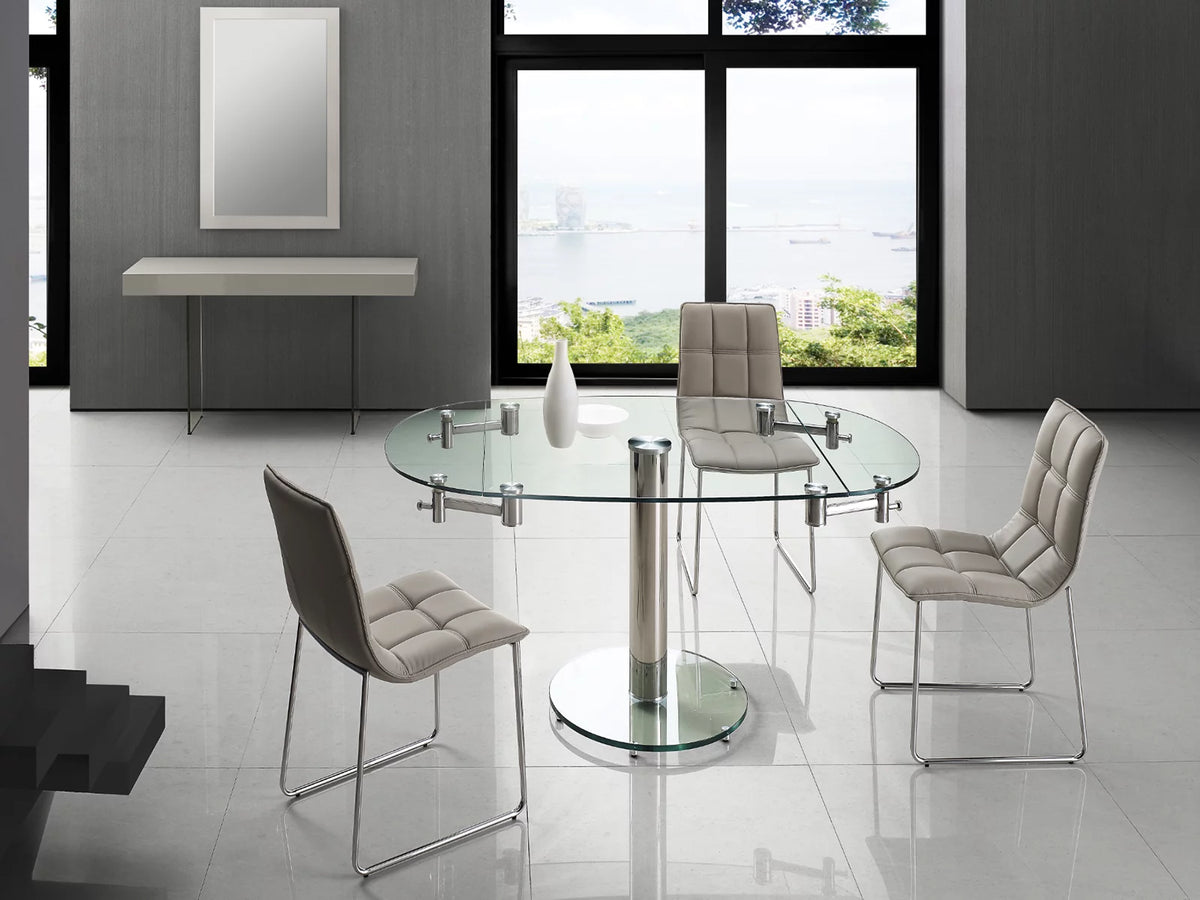 Extendable Stainless Steel Dining Table C65541