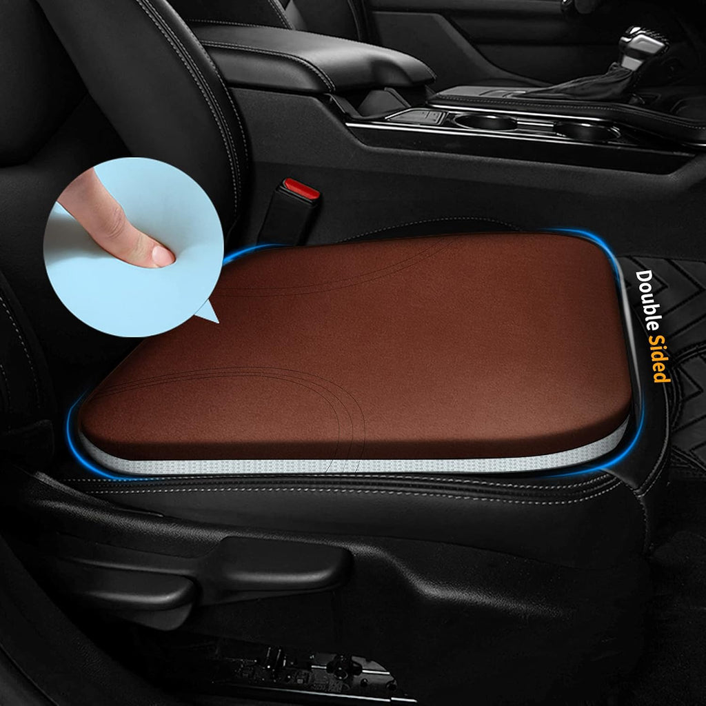 Beige Double Sided Car Seat Cushion with Memory Foam C70431