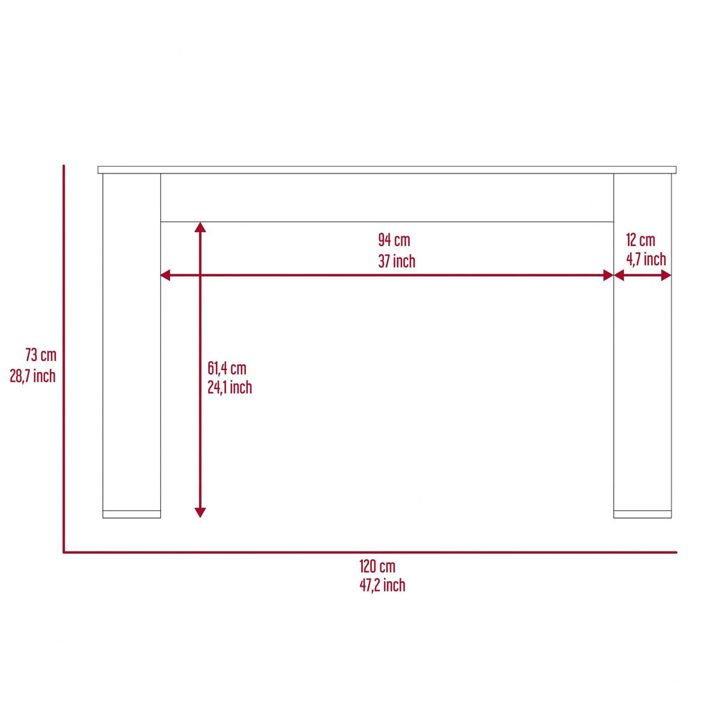 Natural Espresso Computer Desk Q1158