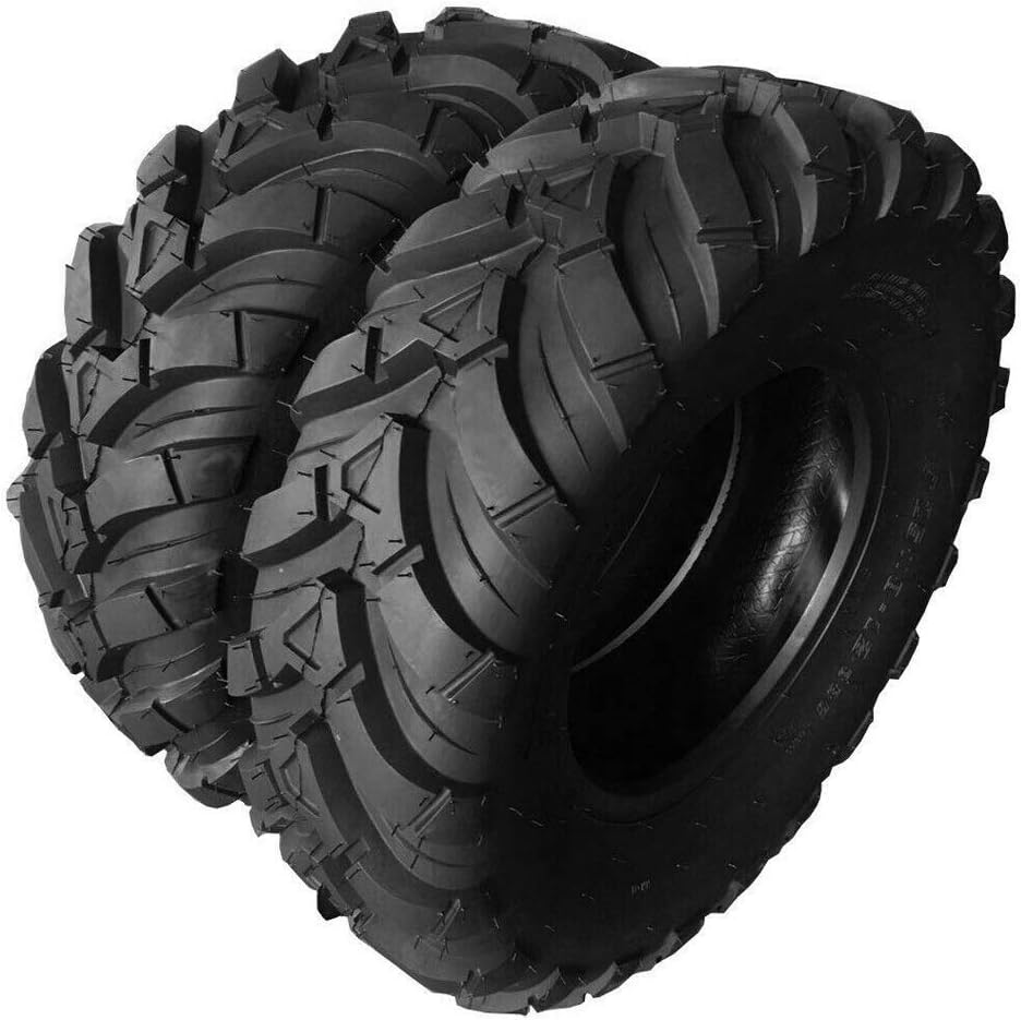 Set of 2 ATV UTV Tires 25x10-12 4PR Tubeless All Terrain F44719