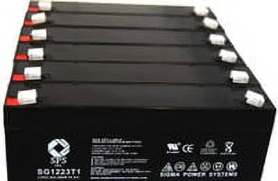 12V 2.3 Ah Replacement Battery 6 Pack Y455
