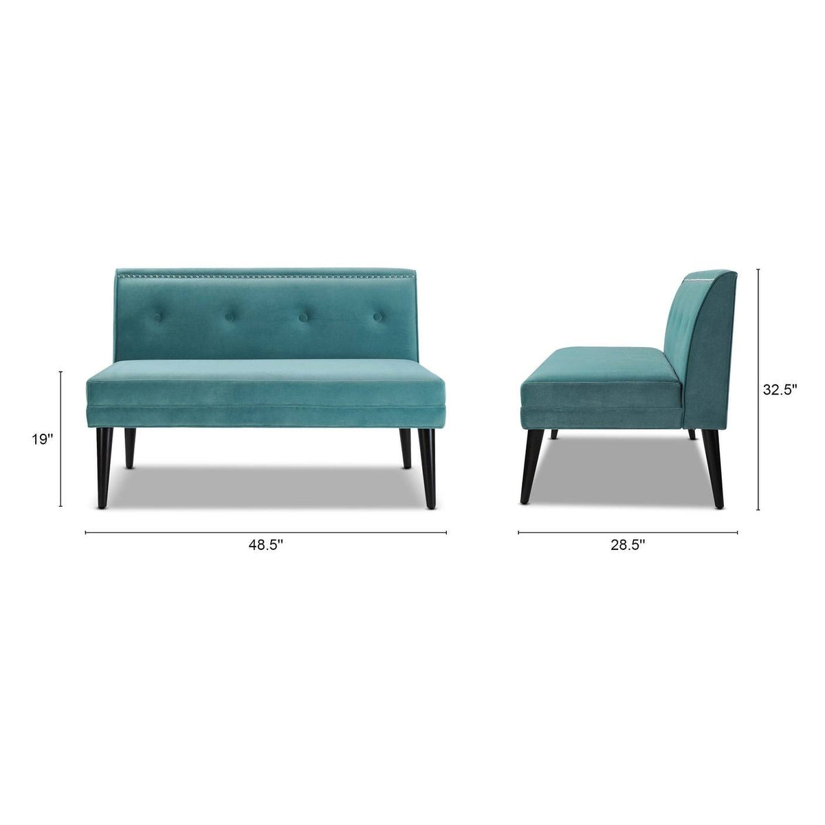 Midnight Blue Accent Settee B30033