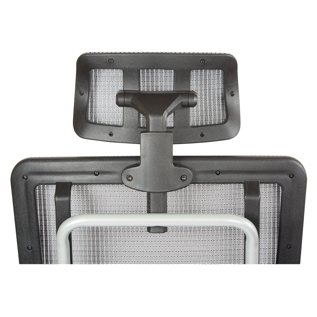 Grey Mesh Back Chair with Headrest I669