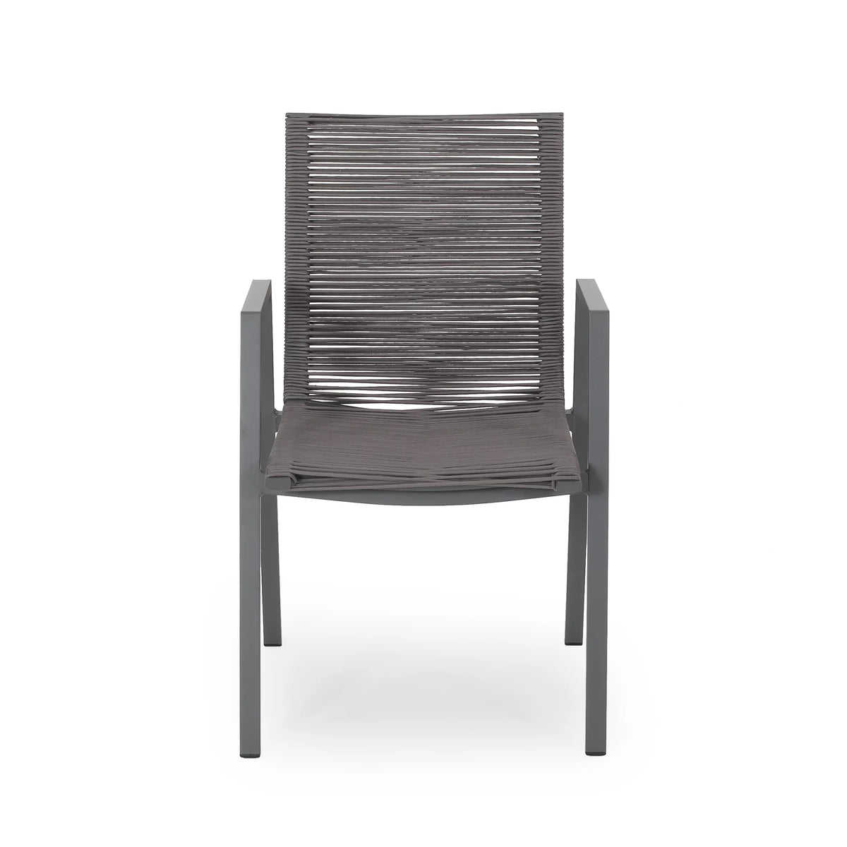 6 Seater Aluminum Dining Set with Tempered Glass Top N895838