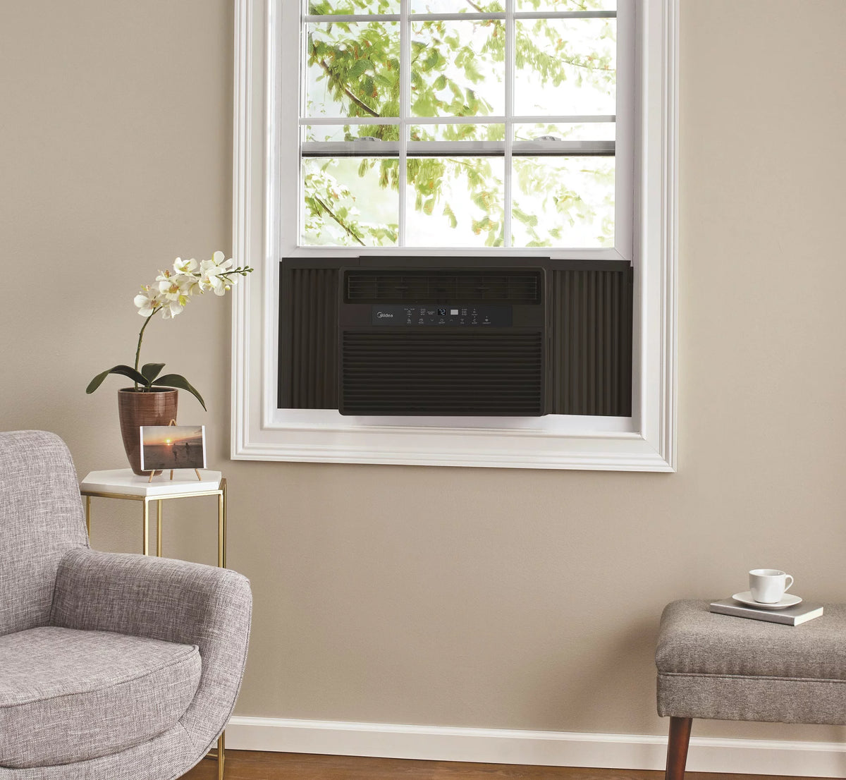 10,000 BTU 115V Smart Window AC with Remote, White S16099