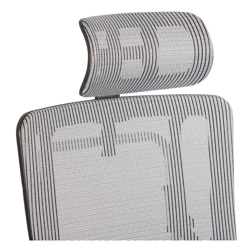 Grey Mesh Back Chair with Headrest I669