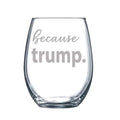Laser Etched Wine Glass 15 Oz L873